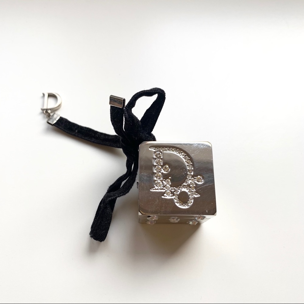 Dior Dice Bag Charm Key Chain Car Ornament